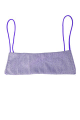 Glitter Purple Bikini Top / Biker Shorts / Scrunchie Bundle